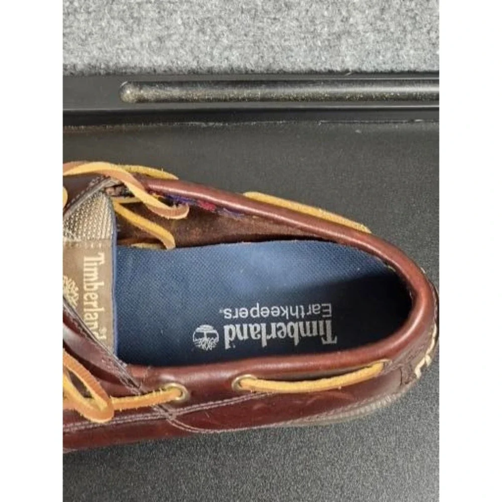 Timberland Earthkeepers Mens 11.5‎ Dark Brown Leather Boat Shoes Loafers Casual